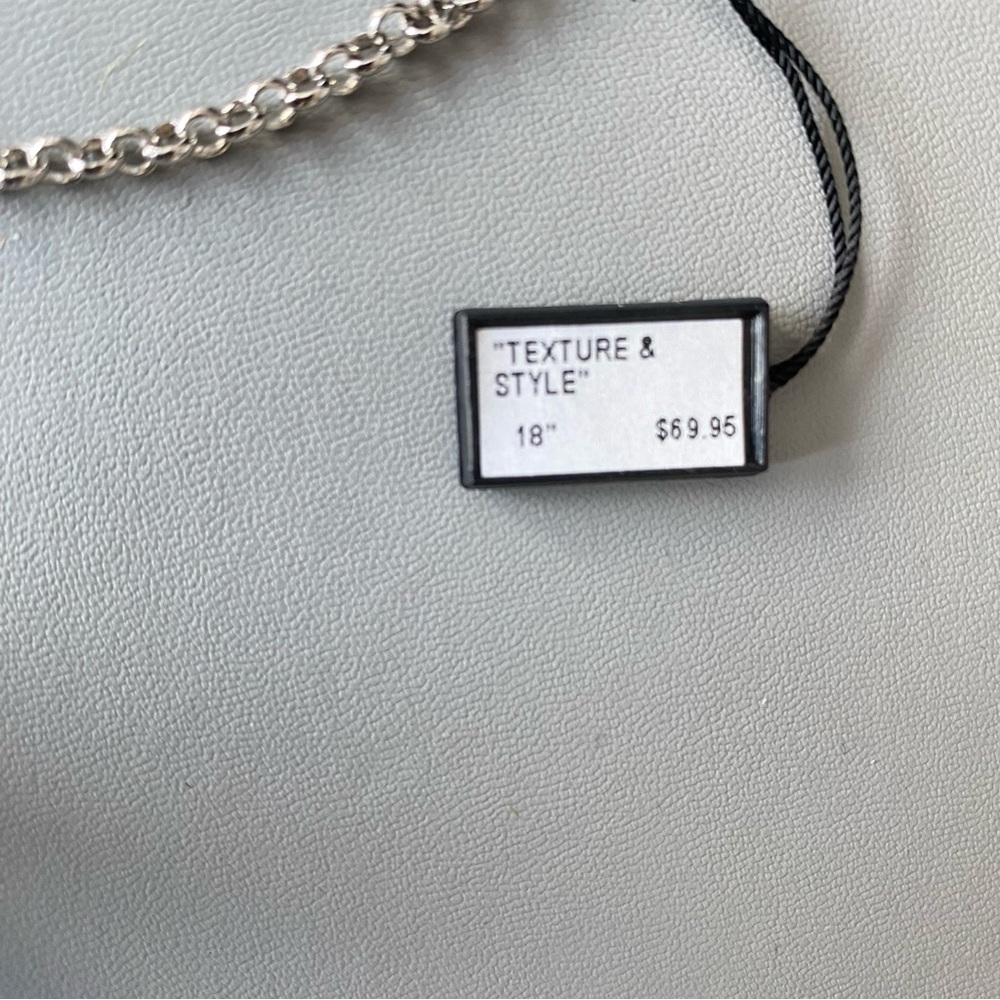 FAC Leather Look Statements Necklace NWT - Picture 3 of 4